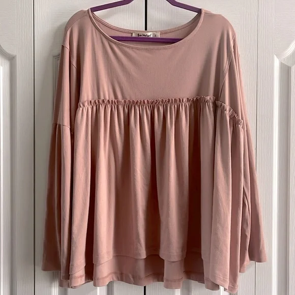 THREE BIRD NEST Serenity Baby Doll Top L - Picture 4 of 10